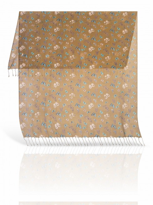 Палантин Женский S20-BUTTFLY/KHAKI.GREEN
